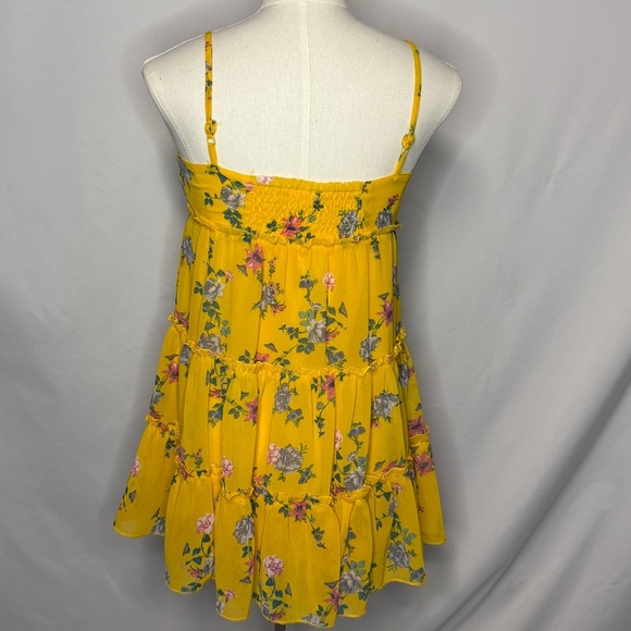 Rare Editions Yellow Floral Kids Dress - Picture 6 of 7